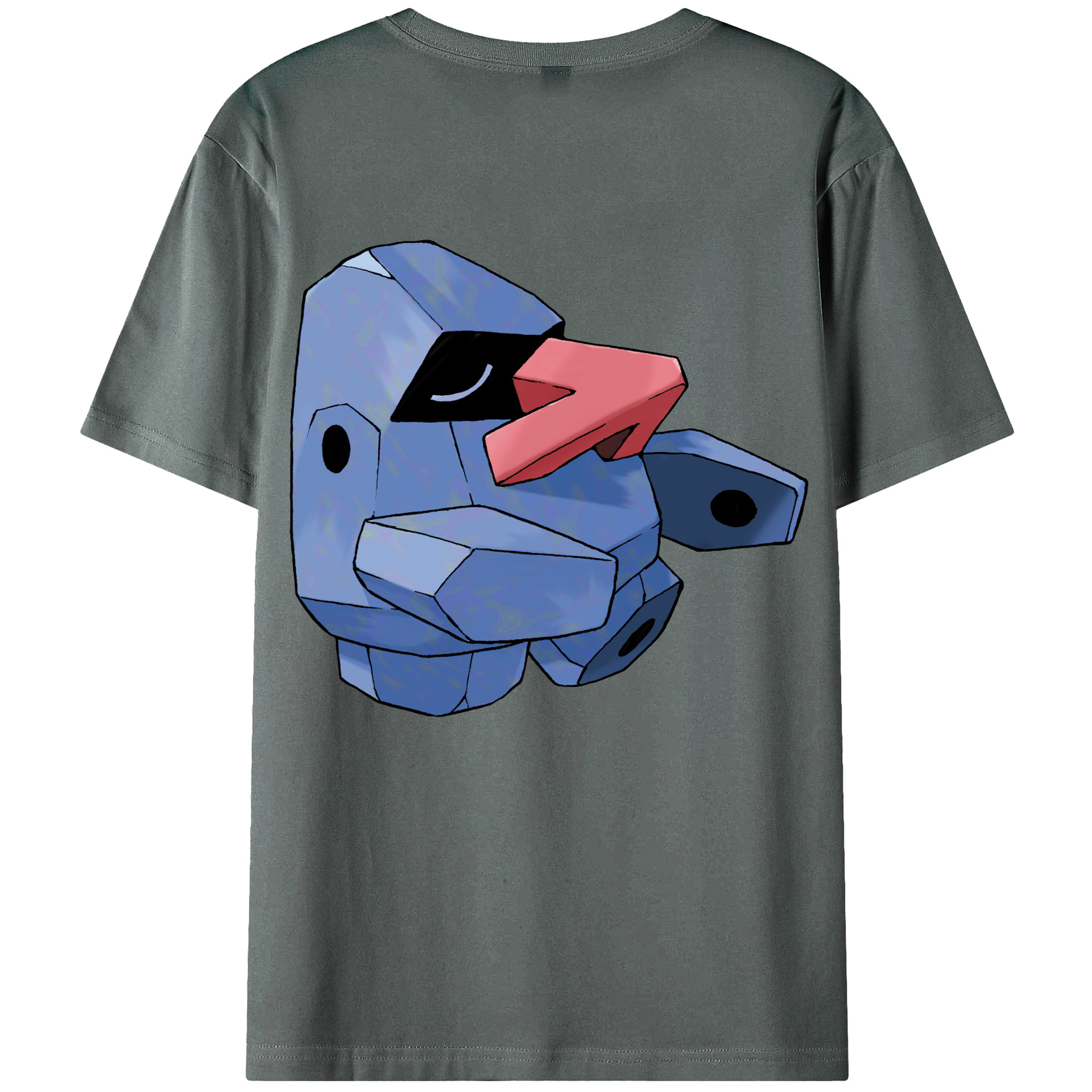 （画像用） ポケットモンスター Pokémon 綿100％ メンズ半袖Tシャツ（バックプリント） 通気性